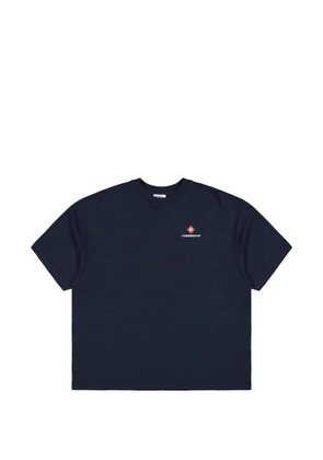 Casablanca logo-print oversized T-shirt - Blue