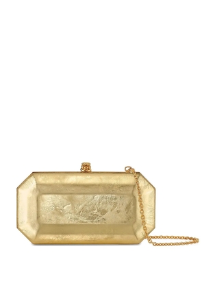 Tyler Ellis small Perry leather clutch bag - Gold