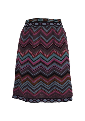 Missoni Pre-Owned chevron skirt - Purple