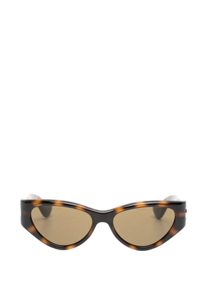 VALENTINO GARAVANI EYEWEAR VLogo tortoiseshell-effect cat-eye sunglasses - Brown
