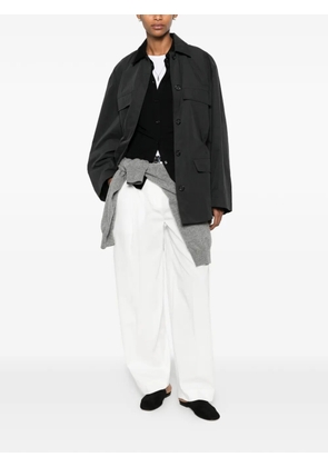 TOTEME drawstring-waist pocket-detail jacket - Black