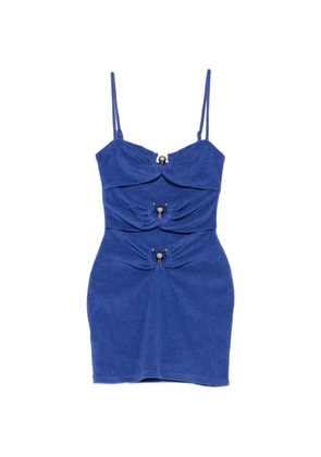 Christopher Esber pierced mini dress - Blue