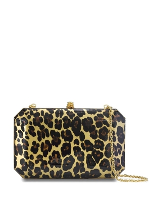 Tyler Ellis medium Perry patent leather clutch bag - Gold