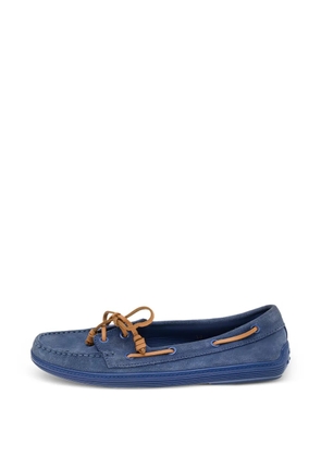 Tod's Vintage lace-up boat loafers - Blue