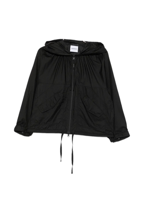 ASPESI drawstring-hem hooded coat - Black