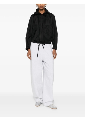 ASPESI drawstring-hem hooded coat - Black