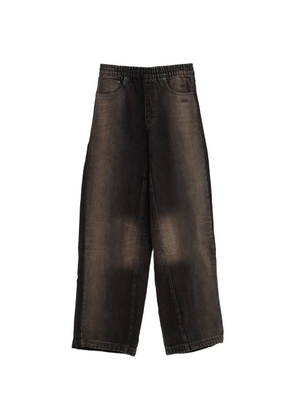 adidas x Avavav faded-effect wide-leg jeans - Grey
