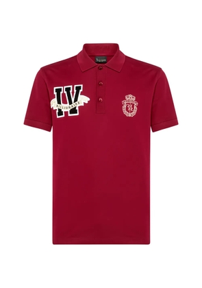 Billionaire SS Members logo-patch polo shirt - Red