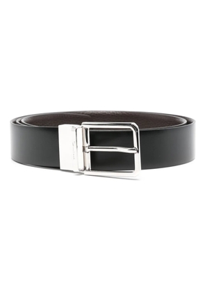 Santoni reversible leather belt - Black