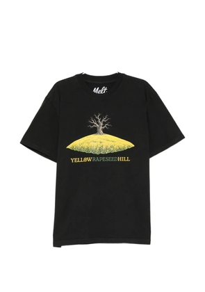Melt graphic-print T-shirt - Black