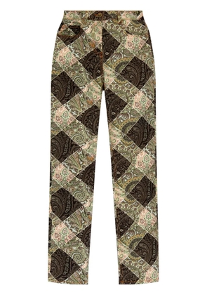 ETRO paisley print jeans - Green