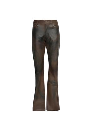 LA MASKARADE graphic-print Skin trousers - Brown
