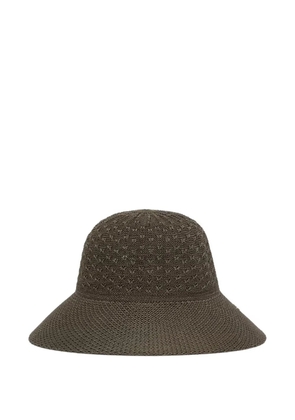 Barbour Zaria crochet-knit wide-brim sun hat - Green