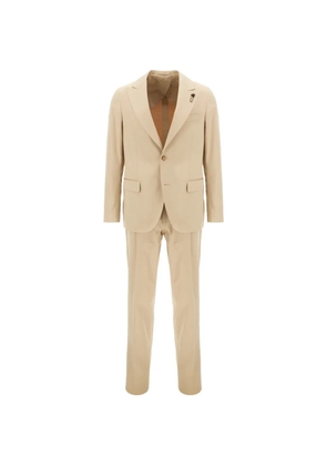Lardini single-breasted peaked-lapel suit - Neutrals