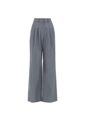PT Torino pleated wide-leg cotton trousers - Blue