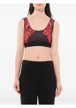 Givenchy logo sports bra top - Black