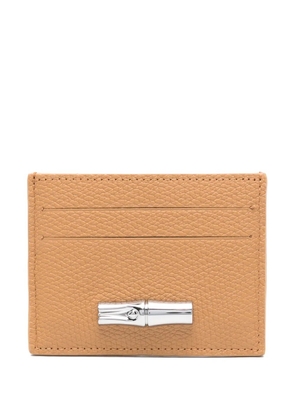 Longchamp Le Roseau card holder - Brown