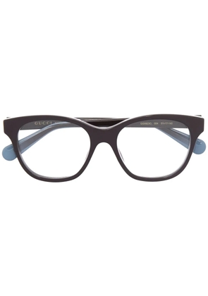 Gucci Eyewear Interlocking G soft-square frame glasses - Red