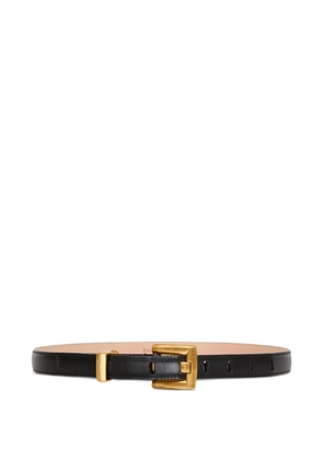 Balmain Anthem calfskin-leather belt - Black