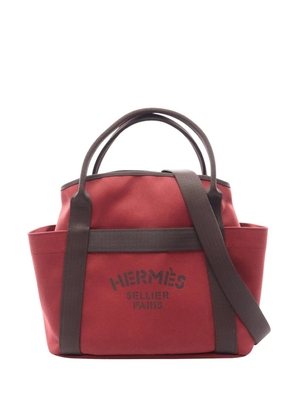Hermès Pre-Owned 2023 Toile Sac de Pansage Grooming tote bag - Red