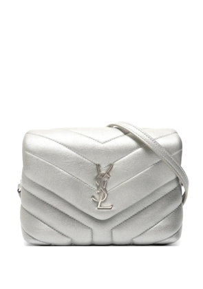 Saint Laurent Pre-Owned 2017 Toy Loulou quilted shoulder bag - Silver