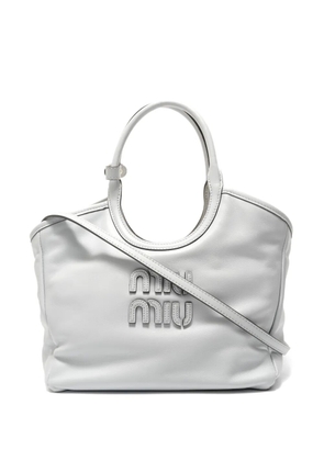 Miu Miu Pre-Owned Ivy leather tote bag - White