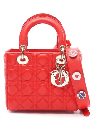 Christian Dior Pre-Owned 2010-2026 Small Calfskin Cannage My ABCDior Lady Dior satchel - Red