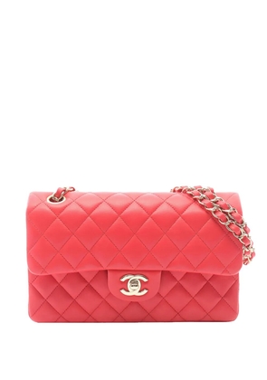 CHANEL Pre-Owned 2018 Medium Classic Lambskin Double Flap shoulder bag - Pink