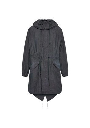 Maison Margiela hooded drawstring parka coat - Grey