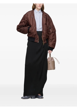 Maison Margiela draped maxi skirt - Black