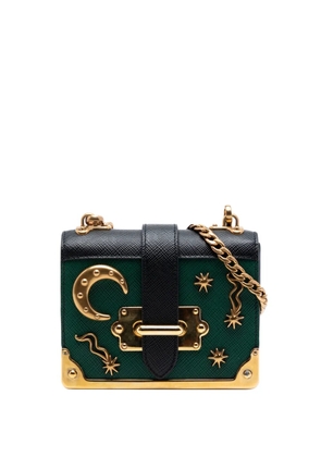 Prada Pre-Owned 2013-2026 Micro Saffiano Astrology Cahier crossbody bag - Green