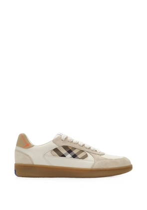 Burberry leather, suede and Check Terrace sneakers - Neutrals