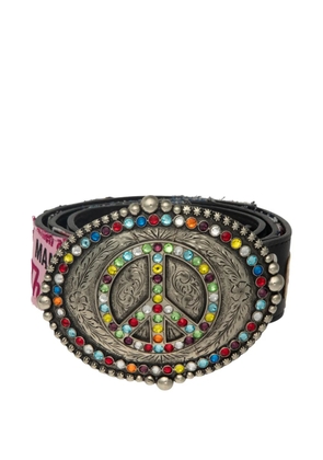 SATOSHI NAKAMOTO Codex crystal-embellished belt - Silver