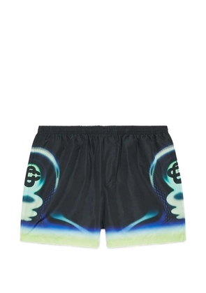 Casablanca graphic-print swimshort - Black