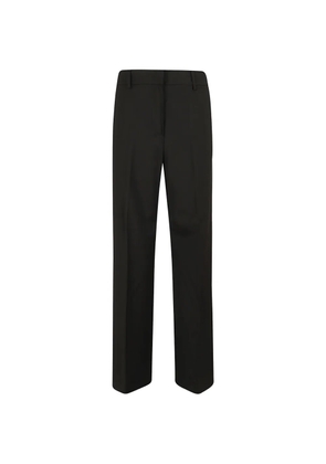 Weekend Max Mara pressed-crease straight-leg trousers - Black