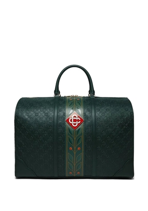 Casablanca monogram-embossed holdall - Green