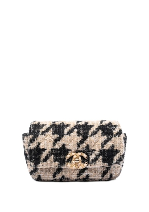 CHANEL Pre-Owned 2019 Houndstooth Tweed 19 belt bag - Black