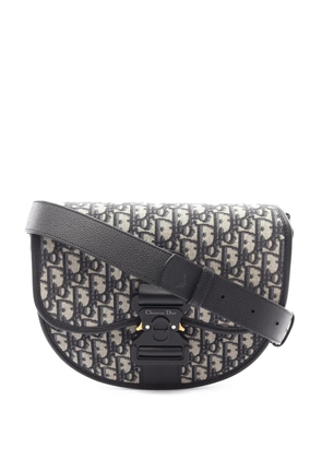 Christian Dior Pre-Owned 2010-2026 Mini Oblique Canvas Gallop crossbody bag - Blue