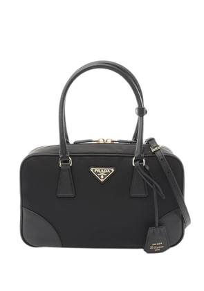 Prada Pre-Owned 2013-2026 Saffiano Trimmed Re Nylon Re Edition 1978 satchel - Black