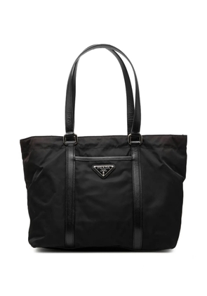 Prada Pre-Owned 2013-2026 Saffiano Trimmed Tessuto tote bag - Black
