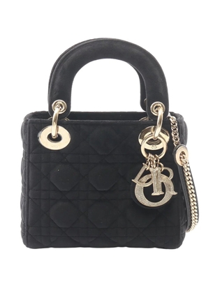 Christian Dior Pre-Owned 2010-2026 Mini Nylon Cannage Lady Dior satchel - Black