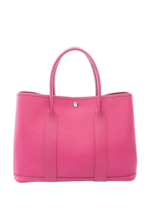 Hermès Pre-Owned 2018 Toile Officier and Vache Country Garden Party 30 tote bag - Pink