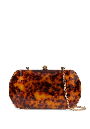 Tyler Ellis Giulia structured clutch bag - Brown