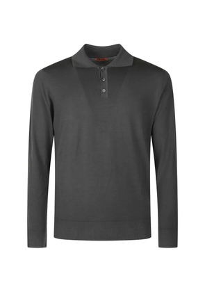 Barena long-sleeve polo sweater - Grey