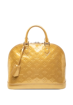 Louis Vuitton Pre-Owned 2012 Monogram Vernis Alma PM handbag - Gold