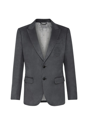 Billionaire Crest peak-lapel blazer - Grey