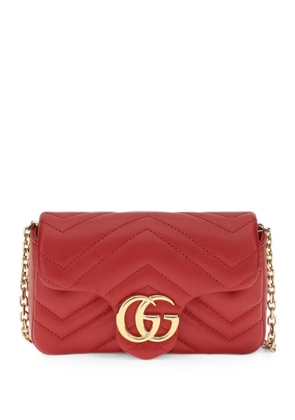 Gucci mini GG Marmont matelassé cross body bag - Red