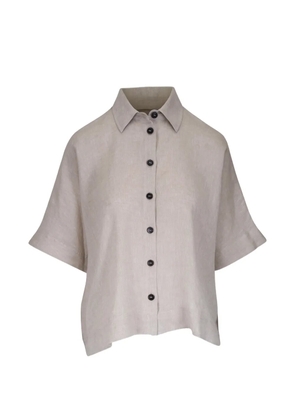 Antonelli short-sleeve button-up shirt - Neutrals