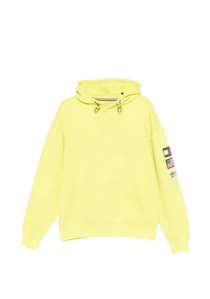 Tommy Hilfiger logo-patch panelled hoodie - Yellow