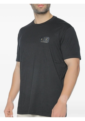 Armani Exchange logo-patch t-shirt - Black